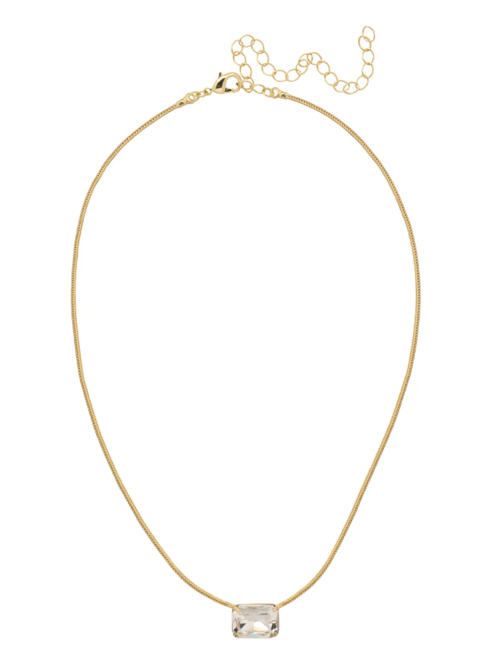 Sorrelli Snake Chain Pendant Necklace - Crystal