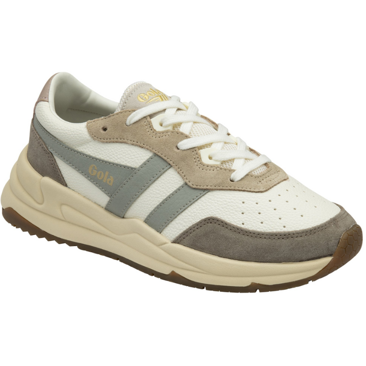 Gola Women's Saturn Quadrant Sneakers - Off White/Rhino/Light Grey