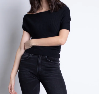 Karina Grimaldi Natalia Knit Top - Black