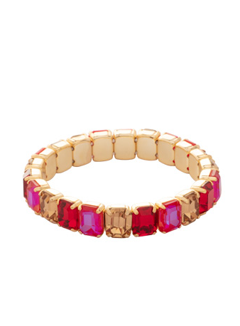 Sorrelli 7 inch Octavia Stretch Bracelet - Red Carpet