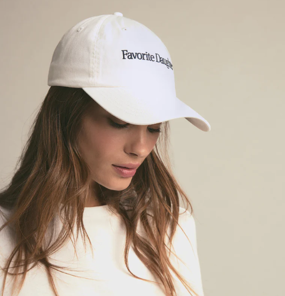 Favorite Daughter Classic Logo Baseball Hat - White