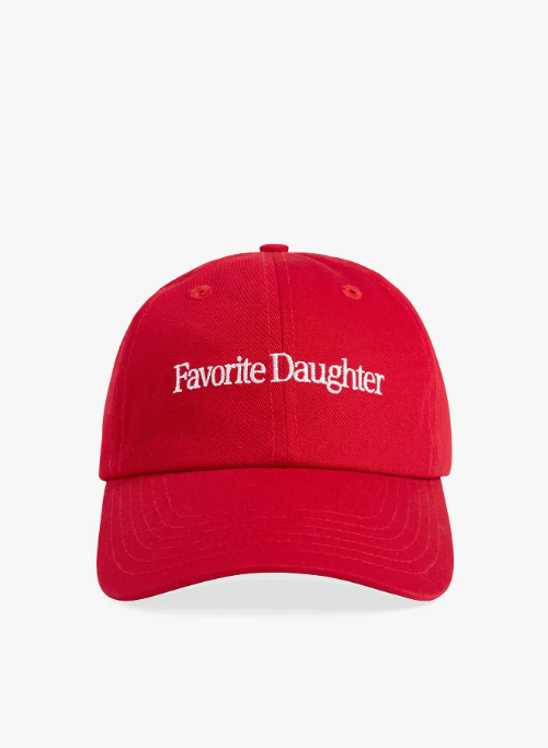 Favorite Daughter Classic Logo Baseball Hat - Red/White