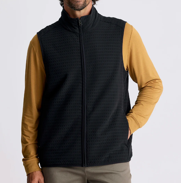 Free Fly Gridback Fleece Vest - Black