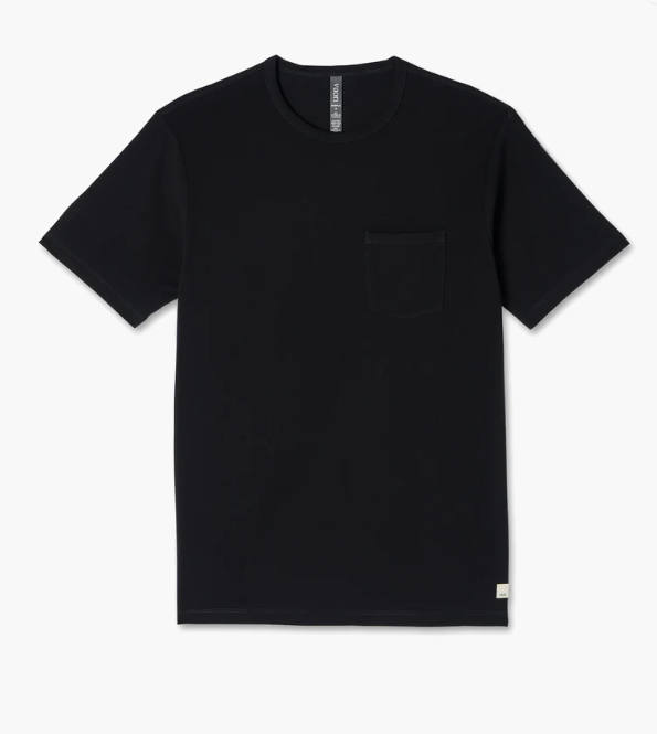 Vuori Men's Feather Pocket Tee -  Black