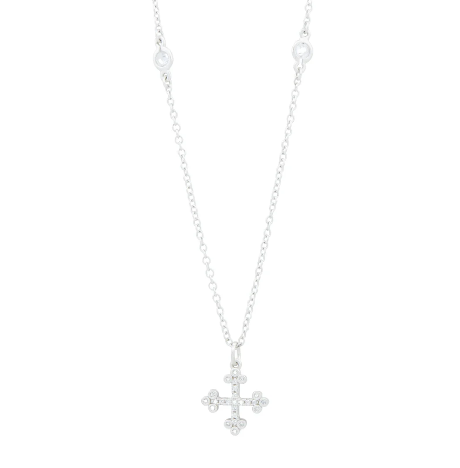 Freida Rothman Cross Necklace - Silver