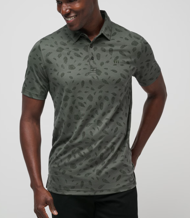 Travis Mathew Magma Melt Polo - Dark Olive