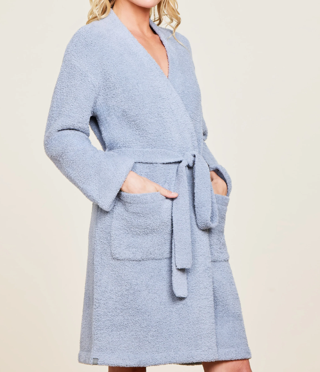 Barefoot Dreams Cozychic Solid Robe - Moonbeam