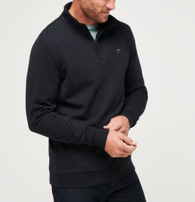 Travis Mathew Cloud Quarter Zip 2.0 - Black