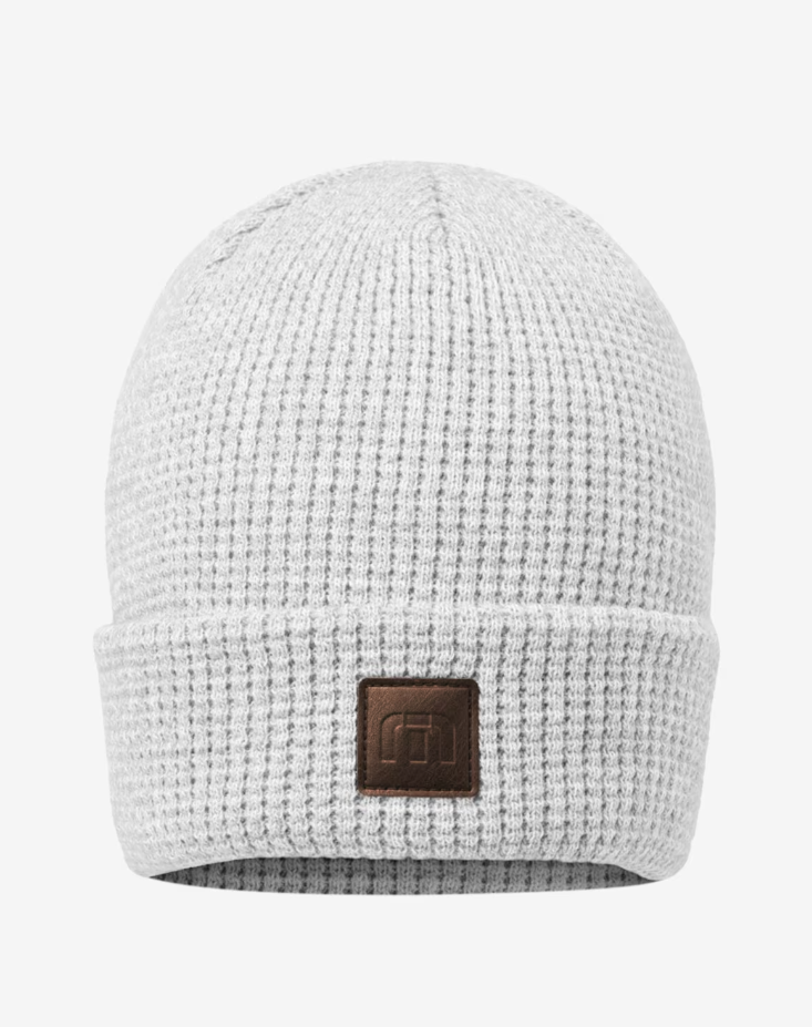 Travis Mathew Cloud Waffle Beanie - Heather Grey