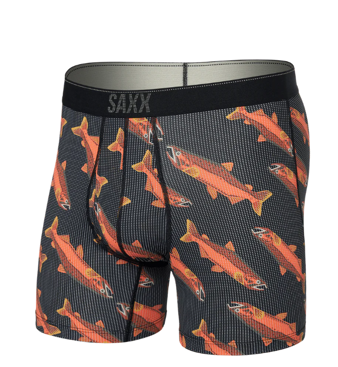 Saxx Quest QDM Boxer Brief Fly - Coho-Black