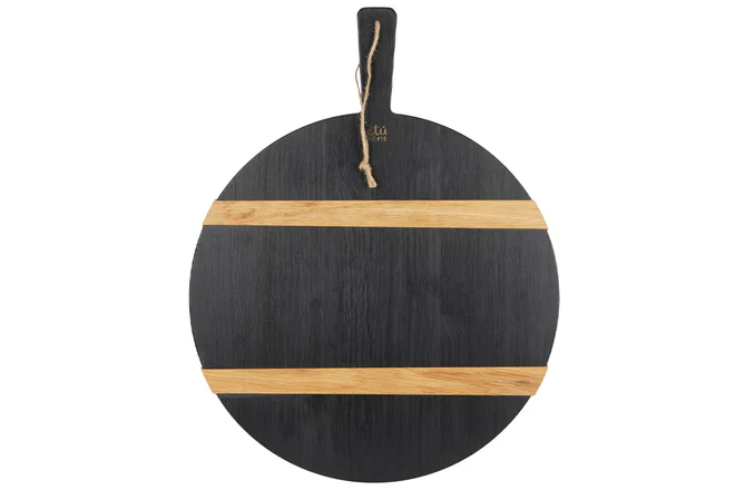 Etu Black Round Mod Charcuterie Board, Medium