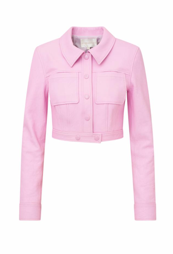 Love Shack Fancy Crayton Jacket - Pirouette Pink