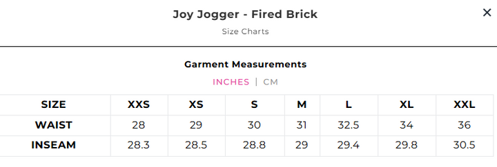 Emily McCarthy Joy Jogger - Fired Brick