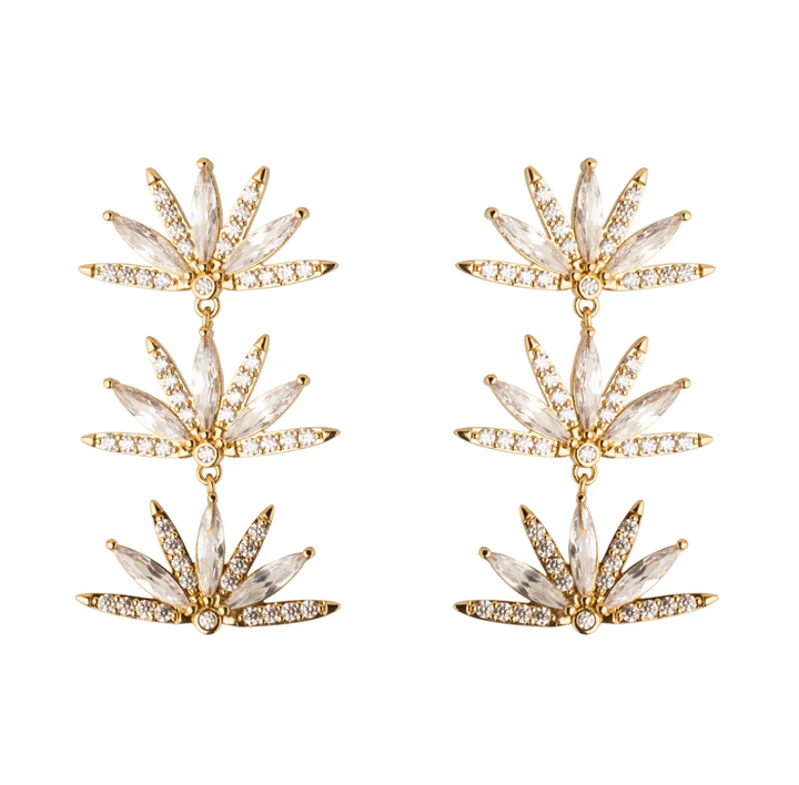 Mignonne Gavigan Vesey Earrings - Gold/Clear