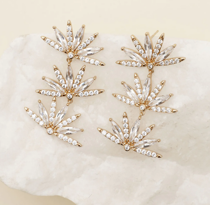 Mignonne Gavigan Vesey Earrings - Gold/Clear