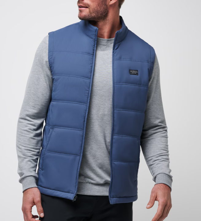 Travis Mathew Palisades Puffer Vest - Navy