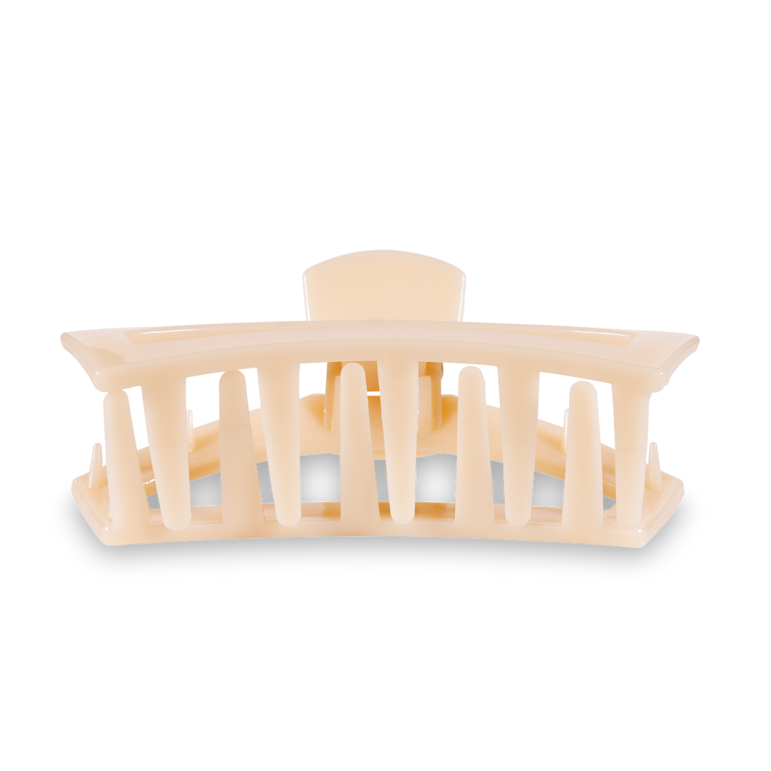 Open Almond Beige Large Hair Clip - Gabrielle's Biloxi