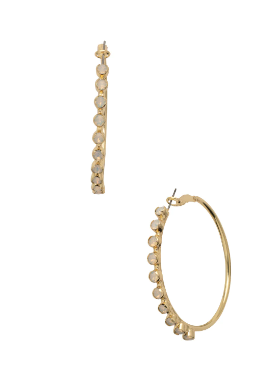 Sorrelli Bessie Hoop Earrings - Sage Green - Gabrielle's Biloxi