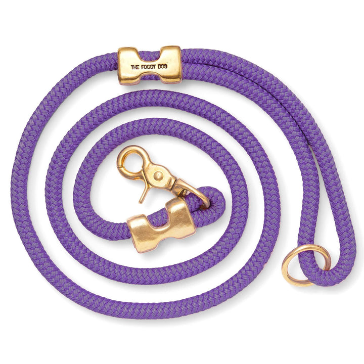 Violet Marine Rope Dog Leash: Petite 5 feet