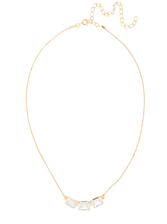 Sorrelli Octavia Triple Tennis Necklace - Crystal - Gabrielle's Biloxi