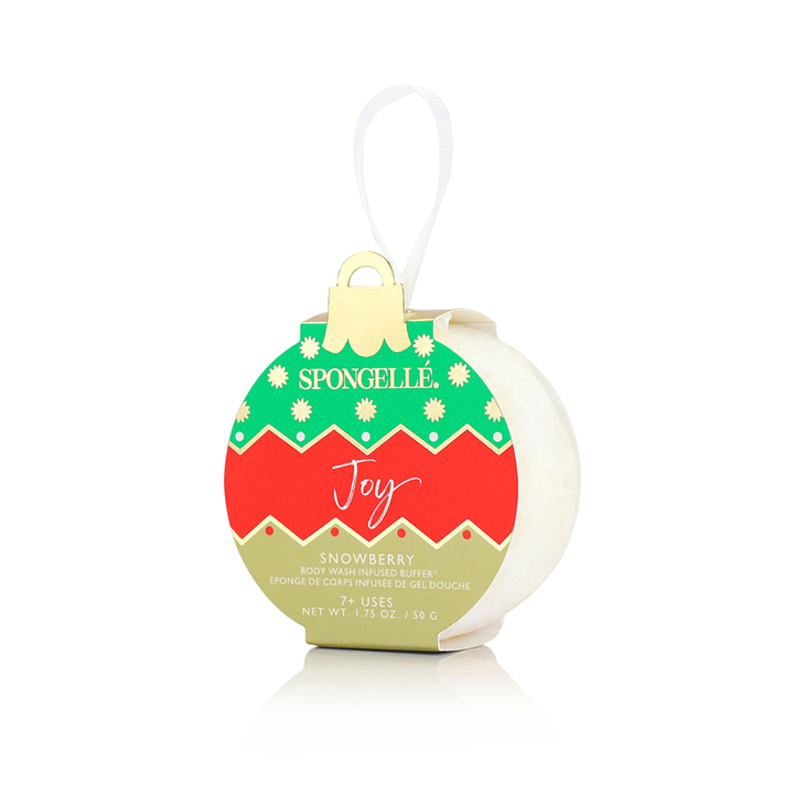 Spongellé Joy - Snowberry Holiday Ornament Buffer 