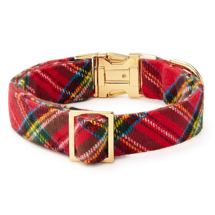 Tartan Plaid Flannel Holiday Dog Collar