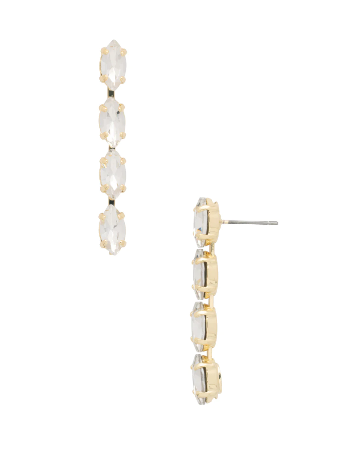 Sorrelli Clarissa Dangle Earrings - Crystal - Gabrielle's Biloxi