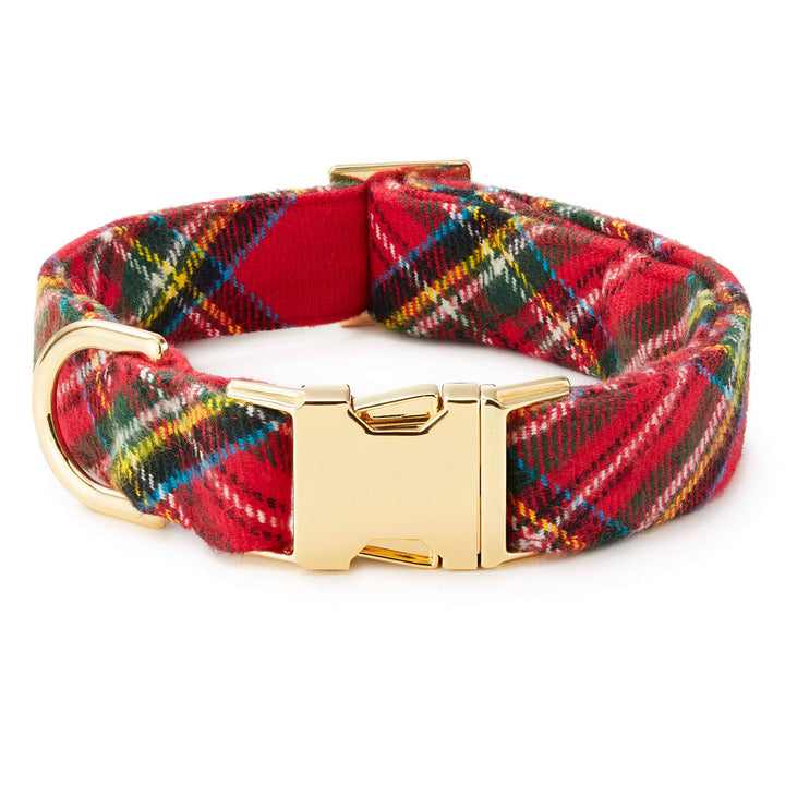 Tartan Plaid Flannel Holiday Dog Collar