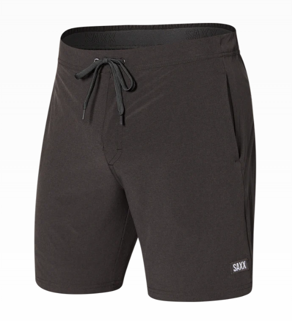 SAXX 2N1 Short 7" - Faded Black Heather - Gabrielle's Biloxi