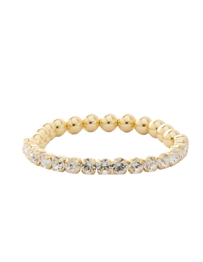 Sorrelli Mini Crystal Half Zola Stretch Bracelet - Crystal - Gabrielle's Biloxi