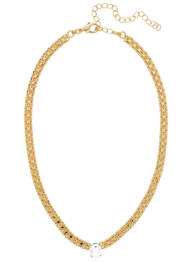 Sorrelli Octavia Tennis Necklace - Crystal - Gabrielle's Biloxi