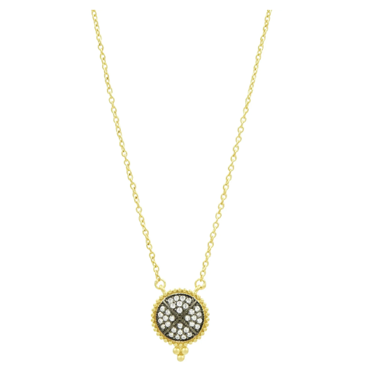 Freida Rothman Signature Pave Disc Pendant Necklace - Gabrielle's Biloxi