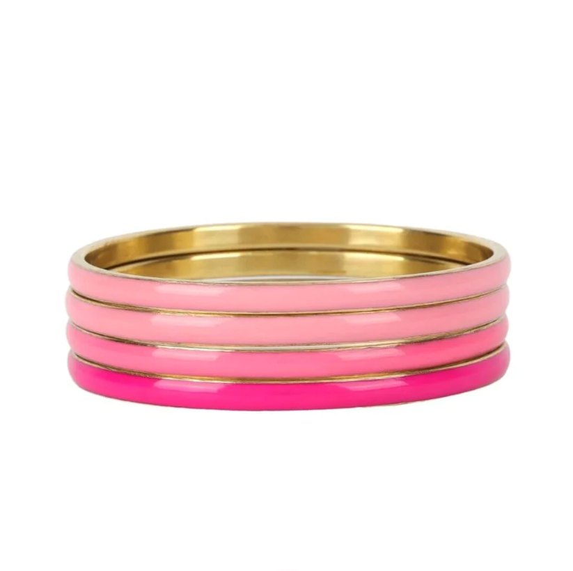 BuDhaGirl Krishna Bangles - Pink - Gabrielle's Biloxi