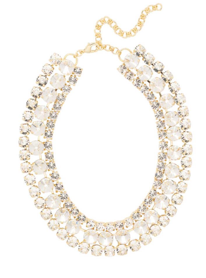 Sorrelli Sloane Layered Tennis Necklace - Crystal - Gabrielle's Biloxi