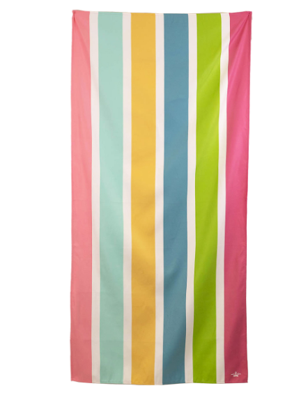 Tropical Sunrise Beach Towel - White / Multi - Gabrielle's Biloxi