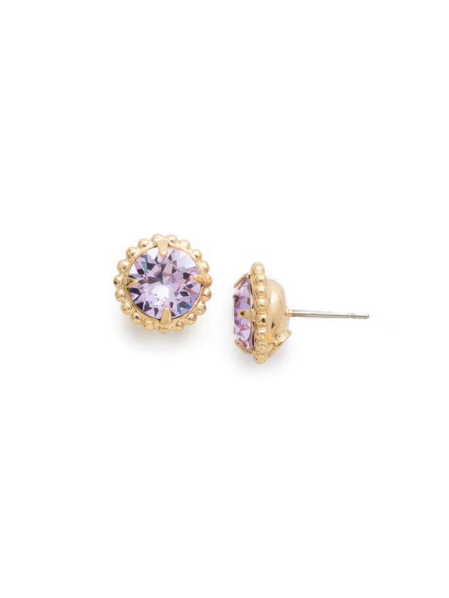 Sorrelli Simplicity Stud Earrings - Violet - Gabrielle's Biloxi