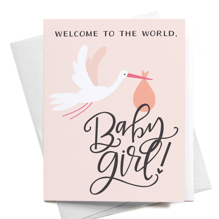 Welcome to the World Baby Girl! Greeting Card - Gabrielle's Biloxi