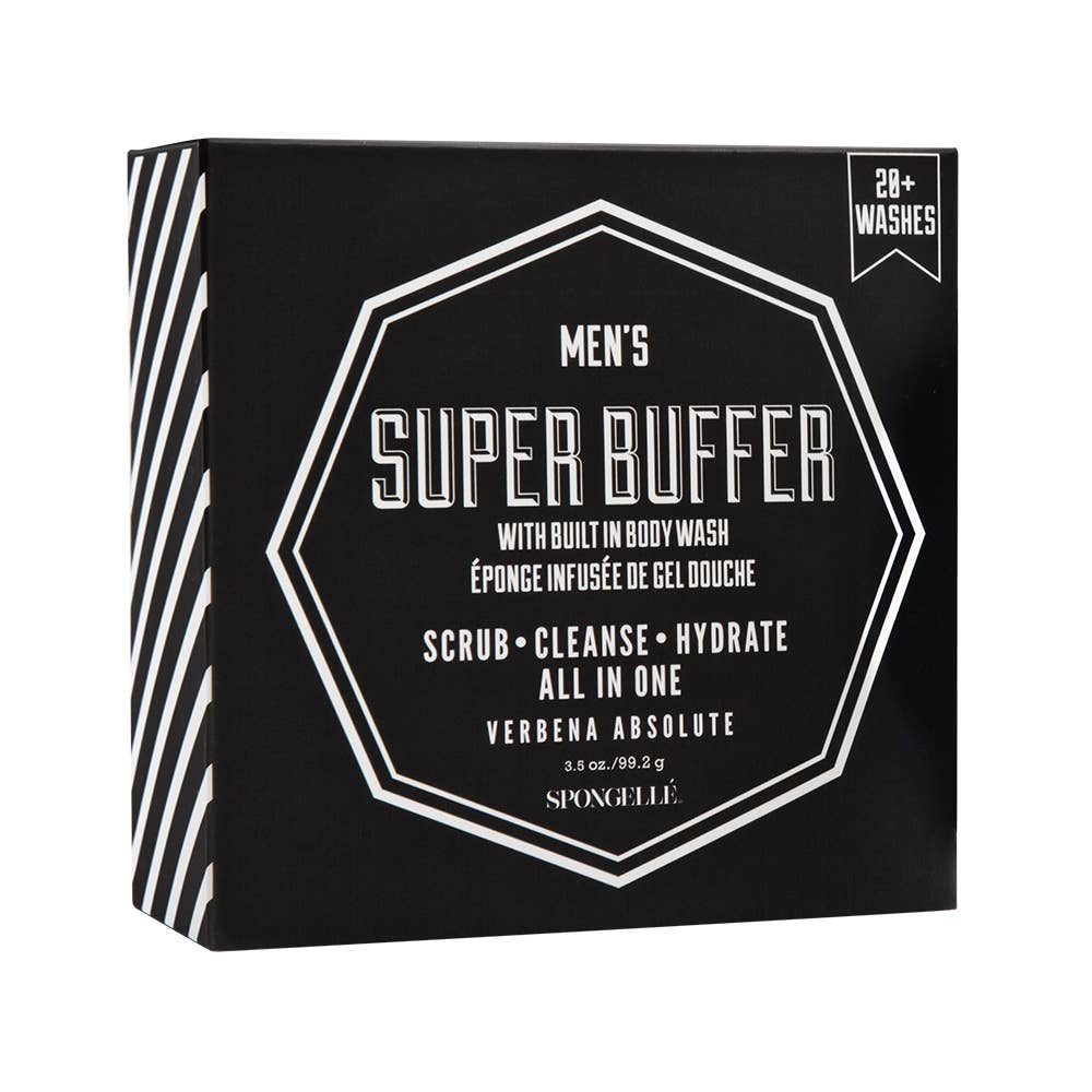 Spongelle Men's Super Buffer - Verbena Absolute 20+ - Gabrielle's Biloxi