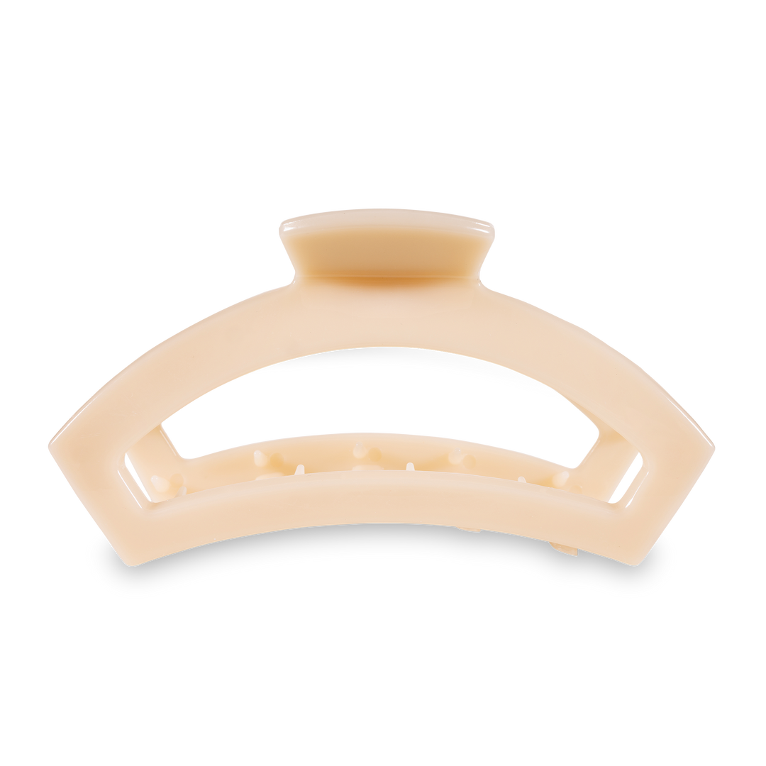 Open Almond Beige Large Hair Clip - Gabrielle's Biloxi