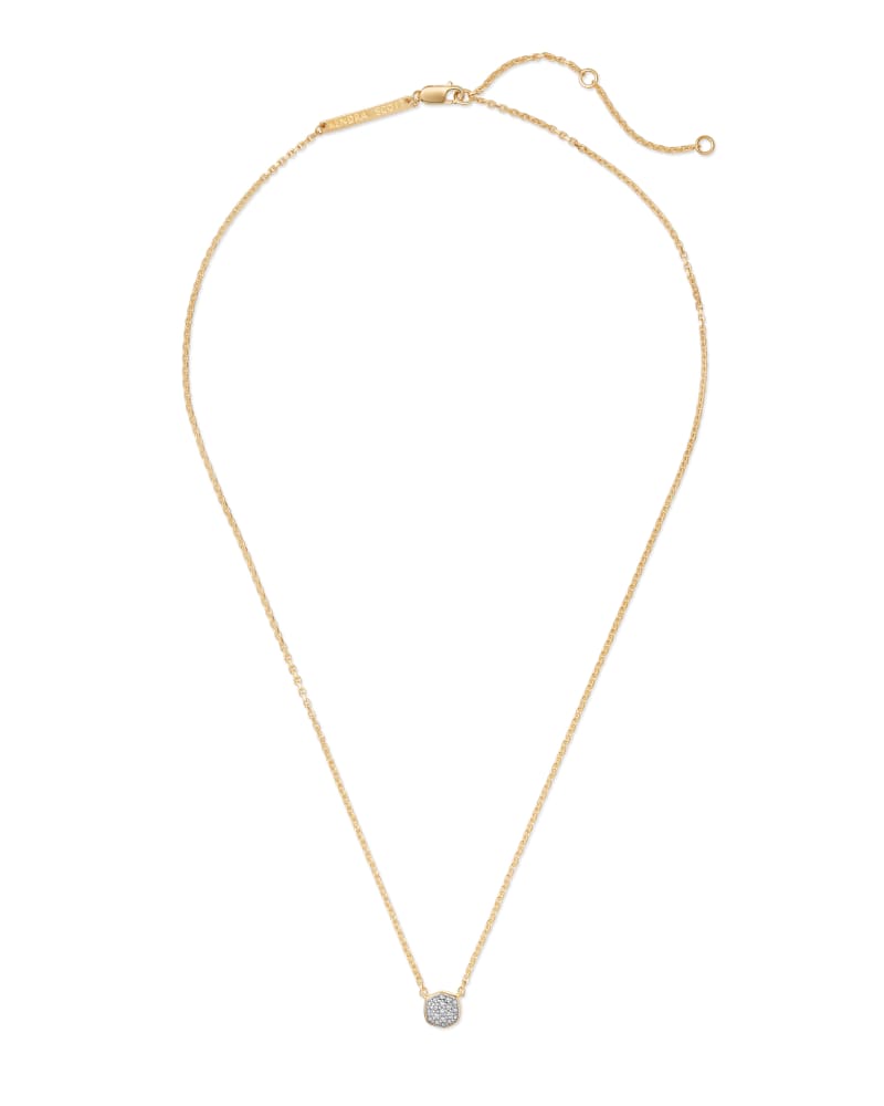 Kendra Scott Davie Gold Tone Pendant Necklace in Cobalt Howlite |  4217708550 | Borsheims