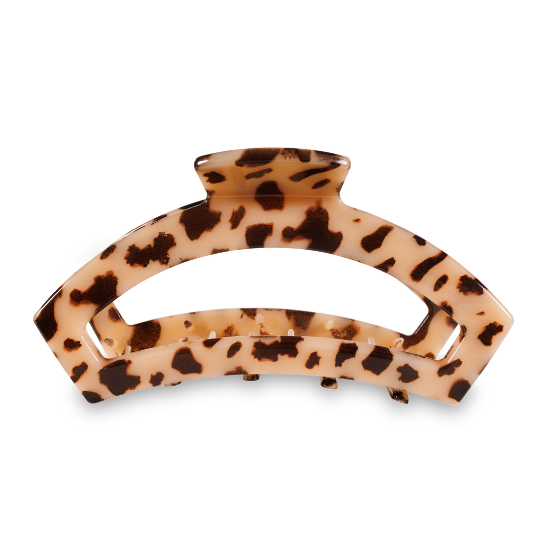 Open Blonde Tortoise Large Hair Clip - Gabrielle's Biloxi