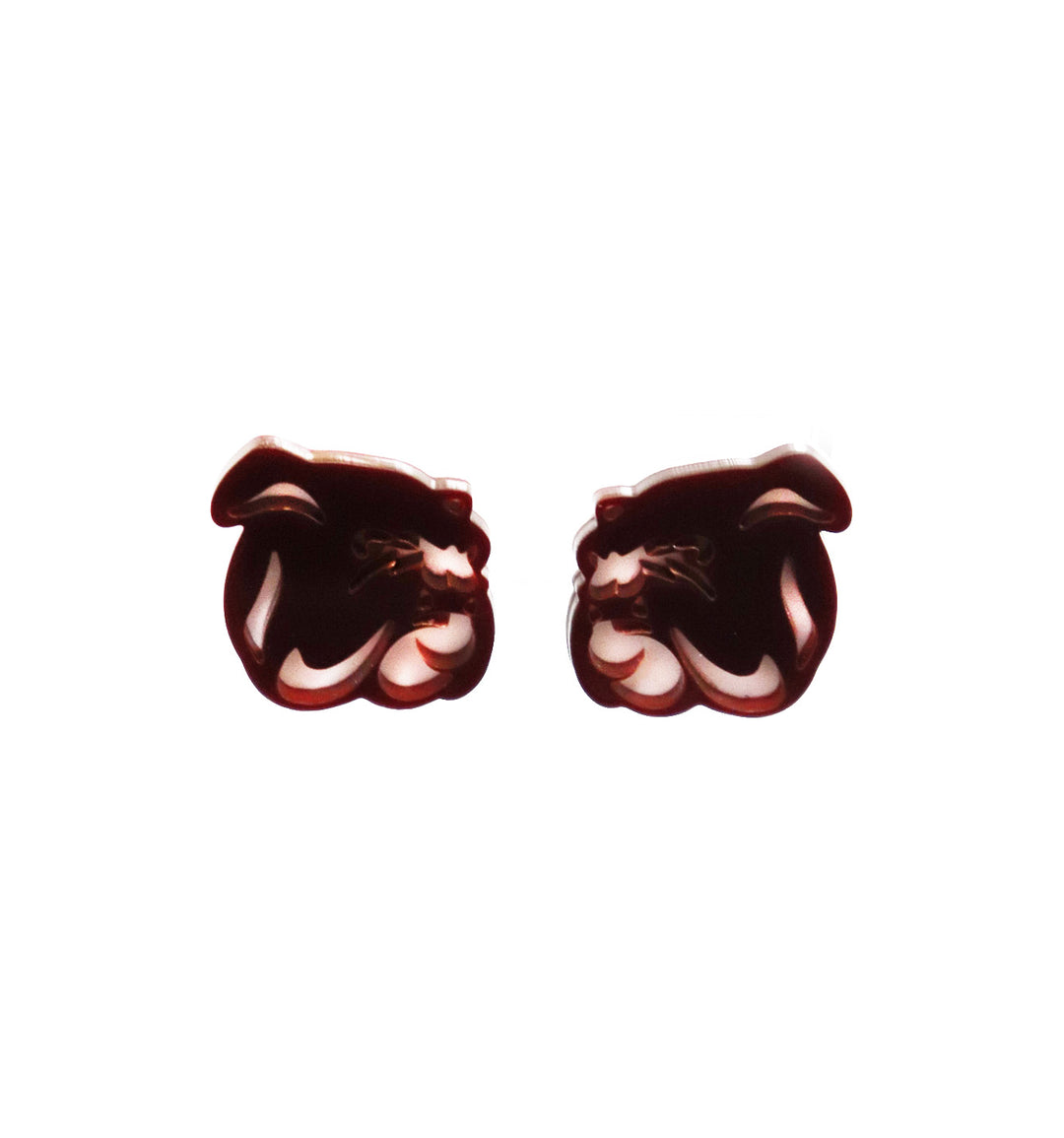 Team RLN - Mississippi State Bulldog Post Earrings - Gabrielle's Biloxi