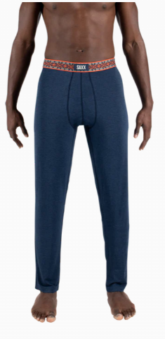 Saxx Sleepwalker Ballpark Pant-Navy Heather/Sweater WB - Gabrielle's Biloxi