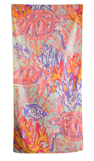 Tobago Cays Beach Towel Sky / Peony / Sunburst - Gabrielle's Biloxi