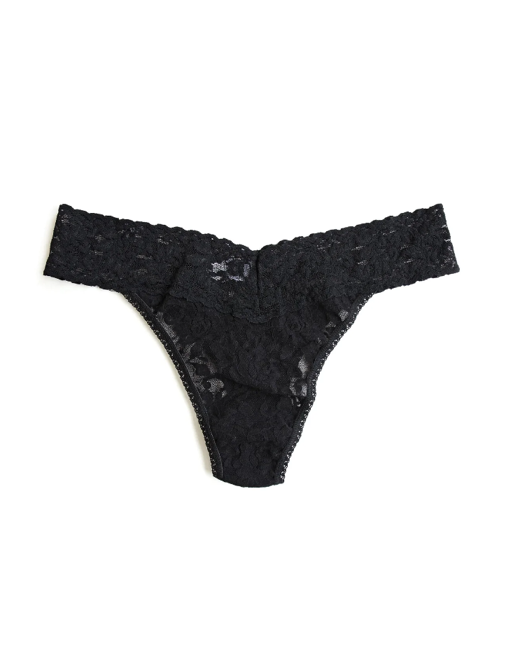 Hanky Panky Signature Lace Original Rise Thong - Black