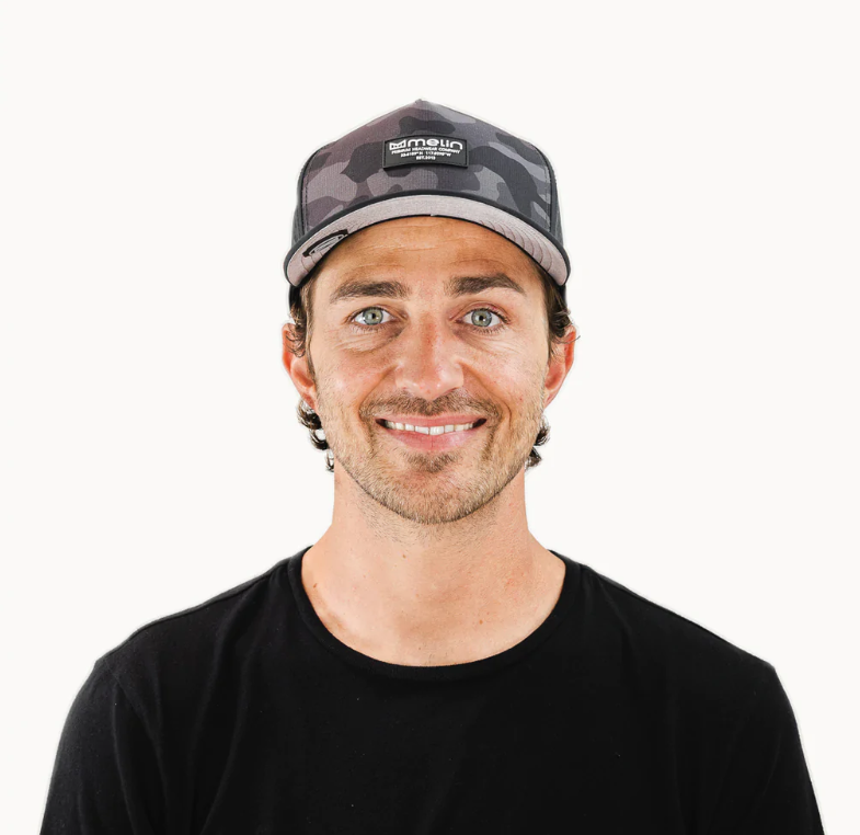 Melin Hydro Odyssey Brick (Black Camo) Classic Hat