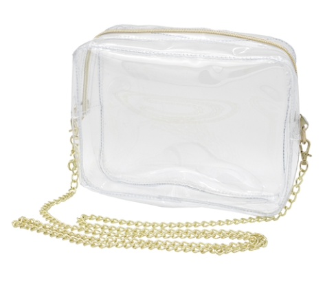 Clear Crossbody Bag - Gold Hardware - Gabrielle's Biloxi