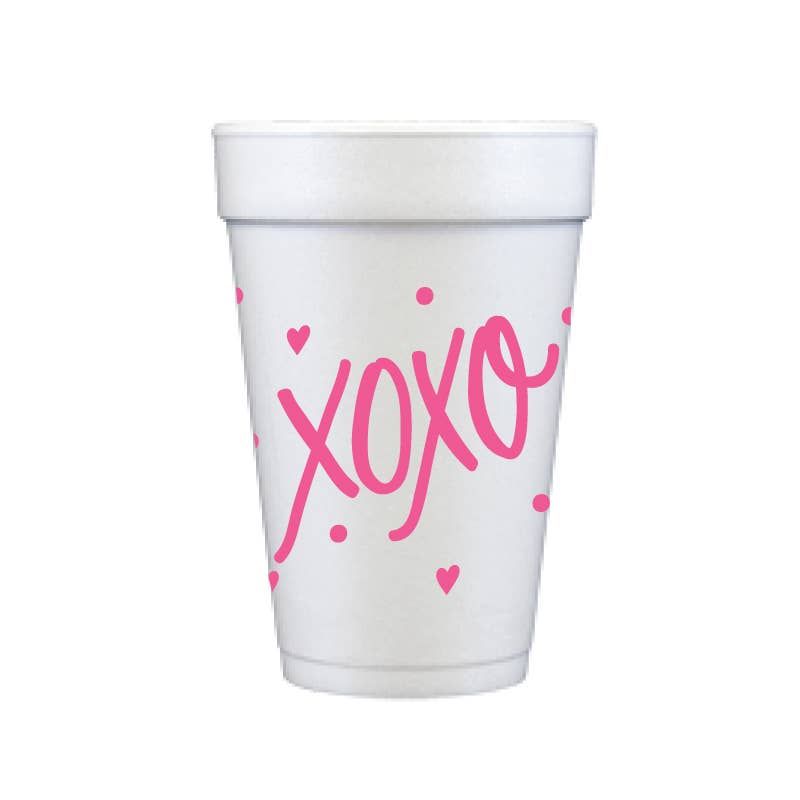 Valentine's Day Foam Cups - XOXO - Gabrielle's Biloxi