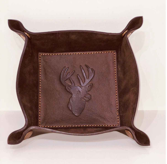 Deer Leather Embossed Valet Tray - Gabrielle's Biloxi