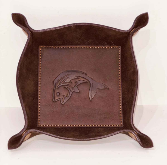 Fish Leather Embossed  Valet Tray - Gabrielle's Biloxi